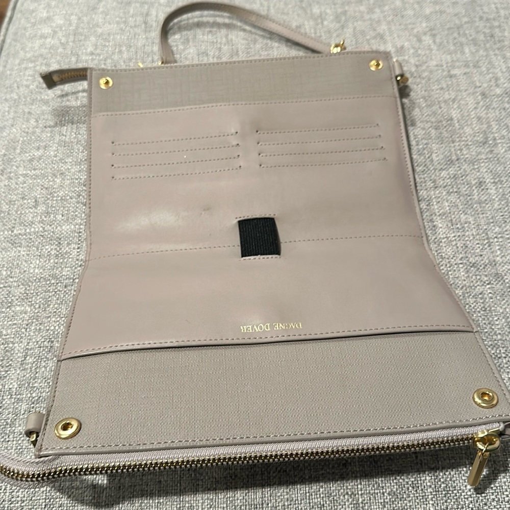 EUC Dagne Dover Essentials Clutch Wallet crossbody purse Bleecker Blush - Picture 3 of 7